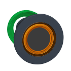 Schneider Electric - Harmony XB5 - tête bouton poussoir lum DEL - flush - anneau - orange