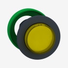 Schneider Electric - Harmony XB5 - tête bouton poussoir lum DEL - flush - dépassant - jaune