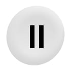 Schneider Electric - Harmony - capsule pr bouton poussoir - Ø22 - affleurant lisse - 'II' - blanc