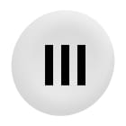 Schneider Electric - Harmony - capsule pr bouton poussoir - Ø22 - affleurant lisse - 'III' - blanc