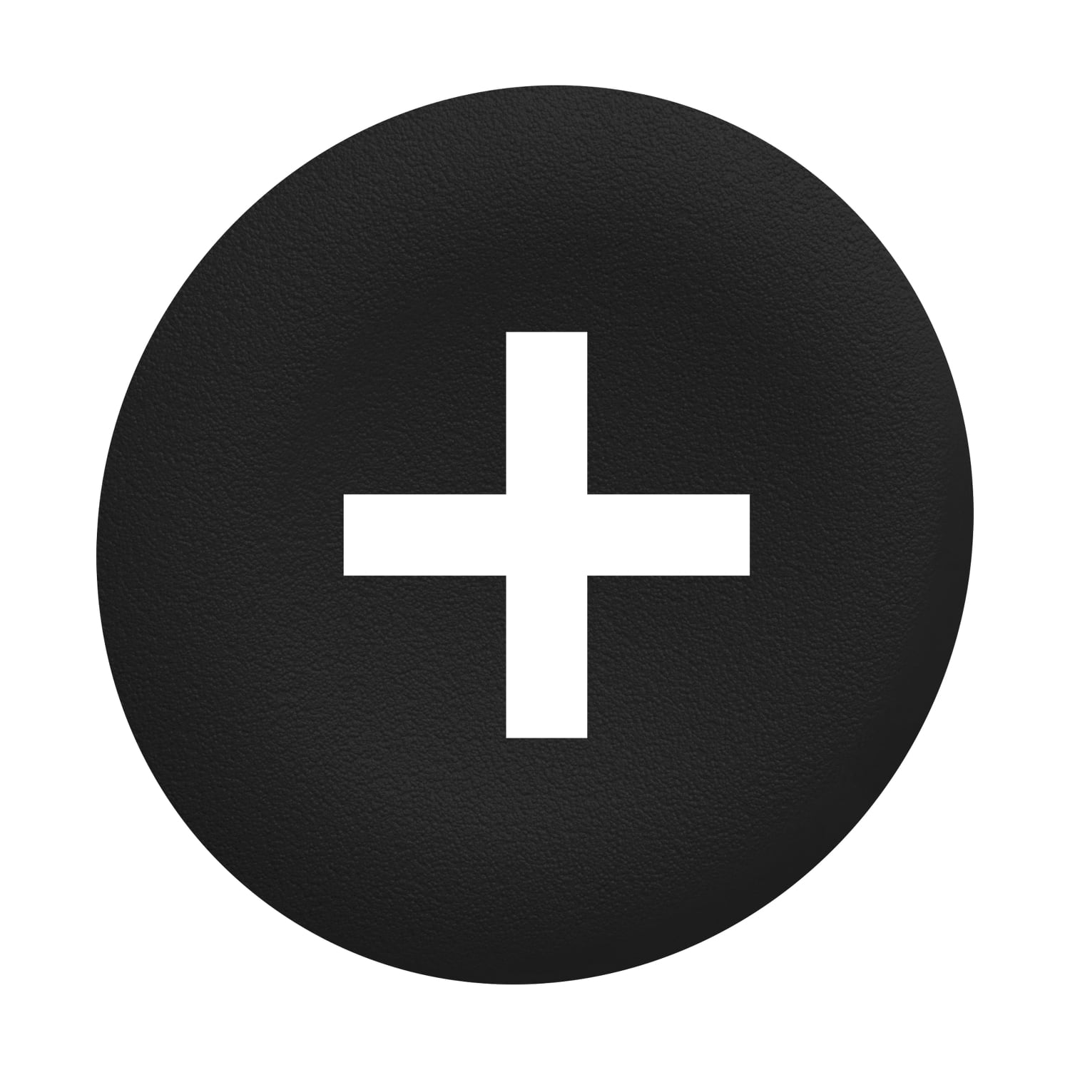 Schneider Electric - black plain cap and for flush pushbutton