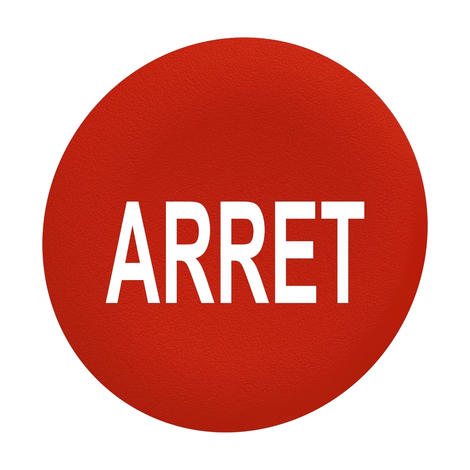 Schneider Electric - Harmony - capsule pr bouton poussoir - Ø22 - affleurant lisse - 'ARRET' - rouge