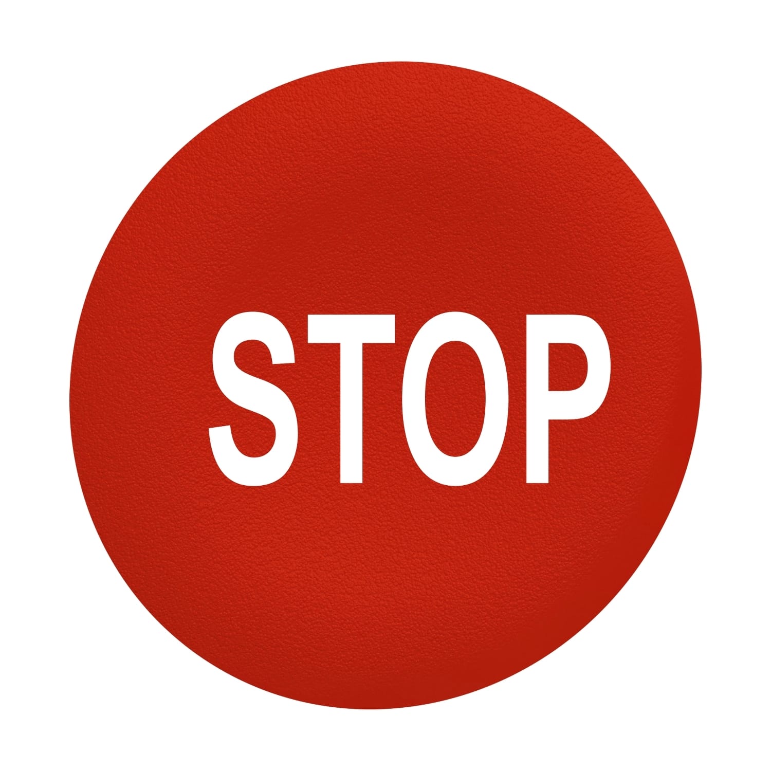 Schneider Electric - Harmony - capsule pr bouton poussoir - Ø22 - affleurant lisse - 'STOP' - rouge