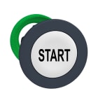 Schneider Electric - Harmony XB5 - tête bouton poussoir à impulsion - flush - marqué - blanc