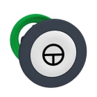 Schneider Electric - Harmony XB5 - tête bouton poussoir à impulsion - flush - marqué - blanc