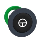 Schneider Electric - Harmony XB5 - tête bouton poussoir à impulsion - flush - marqué - noir