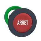 Schneider Electric - Harmony XB5 - tête bouton poussoir à impulsion - flush - 'ARRET ' - rouge