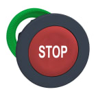 Schneider Electric - Harmony XB5 - tête bouton poussoir à impulsion - flush - 'STOP ' - rouge