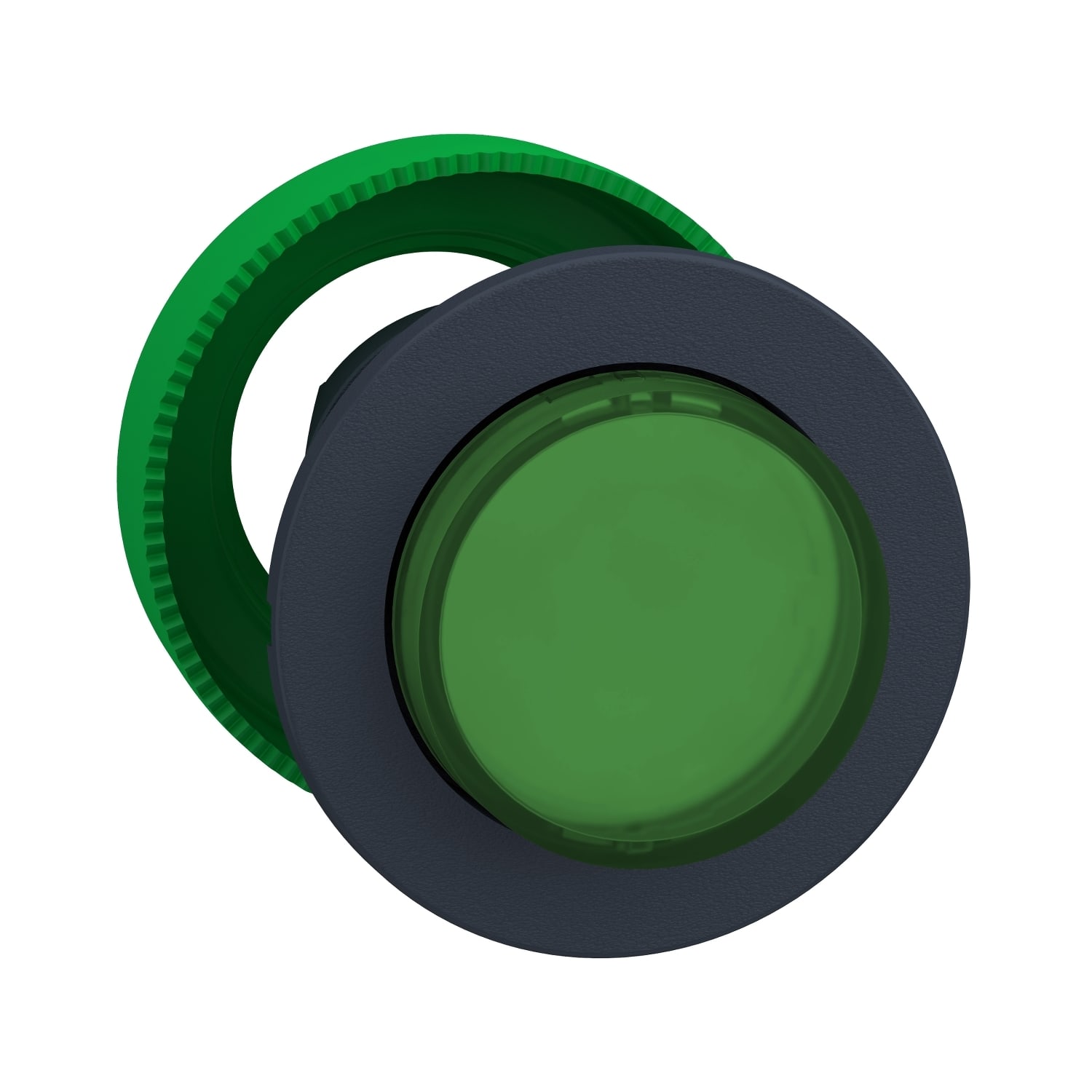 Schneider Electric - Harmony XB5 - tête bouton poussoir lum DEL - flush - dépassant - vert