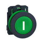 Schneider Electric - Harmony XB5 - bouton poussoir impulsion - flush - marqué - vert - 1F - vis