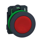 Schneider Electric - Harmony XB5 - bouton poussoir impulsion - flush - rouge - 1O - vis étrier