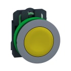 Schneider Electric - Harmony XB5 - bouton poussoir à impulsion - Ø22 - col flush grise - jaune - 1F