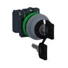 Schneider Electric - Harmony XB5 - bouton tourn clé455 - Ø22 - col flush grise - 3 pos - retr C - 2F