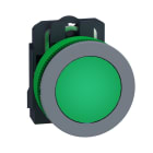Schneider Electric - Harmony XB5 - voyant lumineux DEL - Ø22 - col flush grise - vert - 230V - vis
