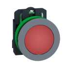 Schneider Electric - Harmony XB5 - voyant lumineux DEL - Ø22 - col flush grise - rouge - 24V - vis