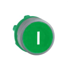 Schneider Electric - Harmony XB5 - tête de bouton poussoir - Ø22 - col grise - marqué 'I' - vert