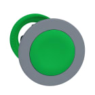 Schneider Electric - Harmony XB5 - tête de bouton poussoir à impulsion - Ø22 - col flush grise - vert