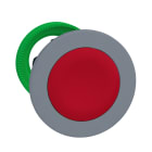 Schneider Electric - Harmony XB5 - tête de bouton poussoir impulsion - Ø22 - col flush grise - rouge