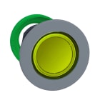 Schneider Electric - Harmony XB5 - tête voyant DEL - Ø22 - col flush grise - jaune