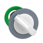 Schneider Electric - Harmony XB5 - tête bouton tournant - Ø22 - col flush grise - 2 pos fixes - blanc