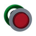 Schneider Electric - Harmony XB5 - tête bouton poussoir lum - Ø22 - col flush grise - dépass - rouge