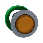 Schneider Electric - Harmony XB5 - tête bouton poussoir lum - Ø22 - col flush grise - dépass - orange