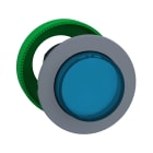 Schneider Electric - Harmony XB5 - tête bouton poussoir lum - Ø22 - col flush grise - dépass - bleu