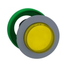 Schneider Electric - Harmony XB5 - tête bouton poussoir lum - Ø22 - col flush grise - dépass - jaune