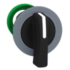 Schneider Electric - Harmony XB5 - tête bouton à crosse - Ø22 - col flush grise - 2 pos fix - noir