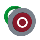 Schneider Electric - Harmony XB5 - tête bouton pouss - Ø22 - col flush grise - dépas - marqué - rouge