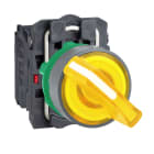 Schneider Electric - Harmony XB5 - bouton tourn lum - Ø22 - col grise - 2 pos - orange - 1O+1F - 120V