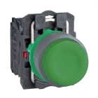 Schneider Electric - Harmony XB5 - bouton poussoir à impulsion - Ø22 - col grise - vert - 1F - vis