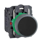 Schneider Electric - Harmony XB5 - bouton poussoir à impulsion - Ø22 - col grise - noir - 1O+1F - vis