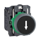 Schneider Electric - Harmony XB5 - bouton poussoir à impulsion - Ø22 - col grise - marqué - noir - 1F