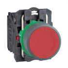 Schneider Electric - Harmony XB5 - bouton poussoir à impulsion - Ø22 - col grise - rouge - 1O - vis