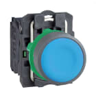 Schneider Electric - Harmony XB5 - bouton poussoir à impulsion - Ø22 - col grise - bleu - 1F - vis
