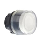 Schneider Electric - Harmony tête de bouton poussoir + capuchon IP69K - Ø22 - blanc