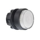 Schneider Electric - Harmony XB5 - tête bouton poussoir lumineux DEL - Ø22 - dépassant - blanc
