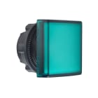 Schneider Electric - Harmony tête pour voyant - Ø22 - carré - cabochon lisse vert