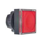 Schneider Electric - Harmony tête pour bouton-poussoir lumineux carré - Ø22 - pour étiquette - rouge