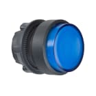Schneider Electric - Harmony XB5 - tête bouton poussoir lumineux DEL - Ø22 - dépassant - bleu