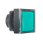 Schneider Electric - Harmony tête pour bouton-poussoir lumineux carré - Ø22 - pour étiquette - vert