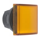 Schneider Electric - Harmony tête pour voyant - Ø22 - carré - cabochon lisse jaune