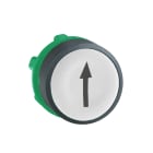 Schneider Electric - Harmony XB5 - tête bouton poussoir - affleurant - Ø22 - blanc - texte '?'