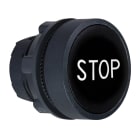 Schneider Electric - Harmony XB5 - tête bouton poussoir - affleurant - Ø22 - noir - texte 'STOP'