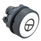 Schneider Electric - Harmony XB5 - tête bouton poussoir - affleurant - Ø22 - blanc - texte 'T'