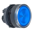 Schneider Electric - Harmony XB5 - tête bouton poussoir lumineux DEL - Ø22 - strié - bleu