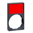 Schneider Electric - Harmony porte étiquette 30 x 50 mm affleurant - Ø22 - avec étiquette vierge