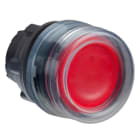 Schneider Electric - Harmony XB5 - tête bouton poussoir lumineux DEL - Ø22 - capuchonné - rouge