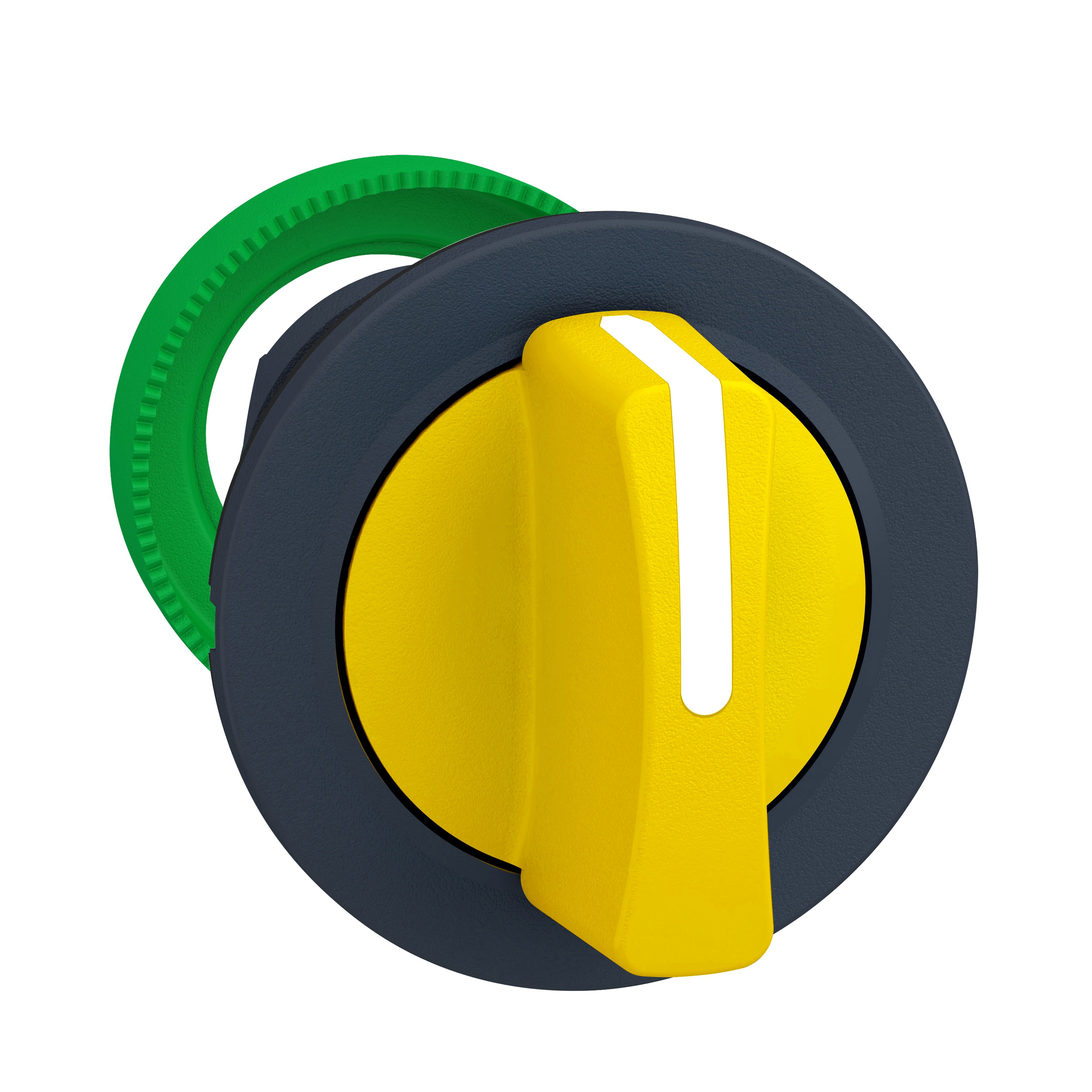 Schneider Electric - Harmony XB5 - tête bouton à manette - flush - 3 pos rap de D au C - jaune